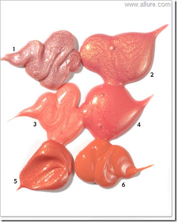 Персиковые оттенки помады для губ